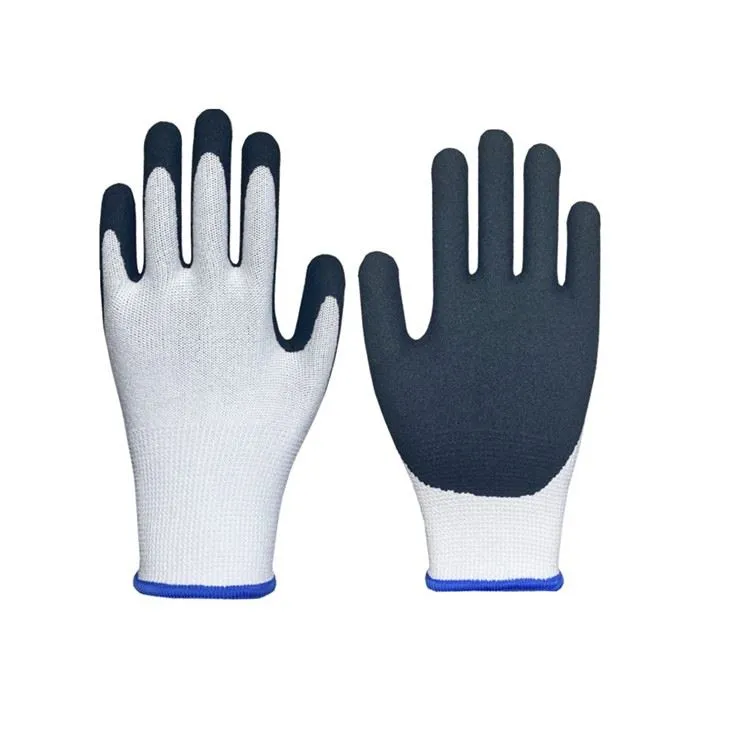 White Color Nitrile Sandy Cut Resistant Glove